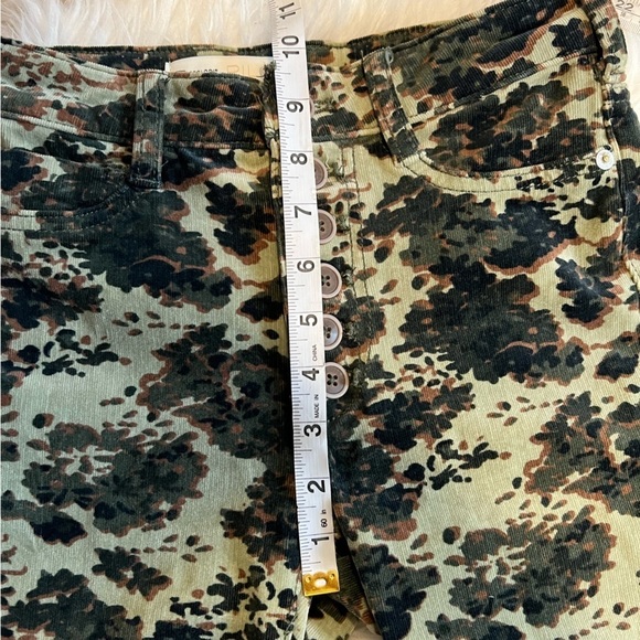 Anthropologie High Waisted Camo Corduroy Pants - Picture 10 of 13